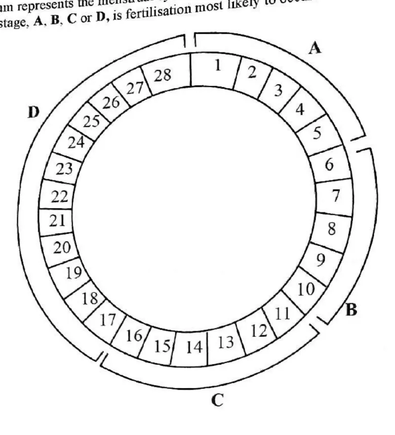 Diagram for Biology Paper 1 June 2019 Question 25