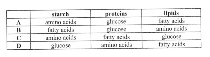 Diagram for Biology Paper 1 June 2024 Question 16