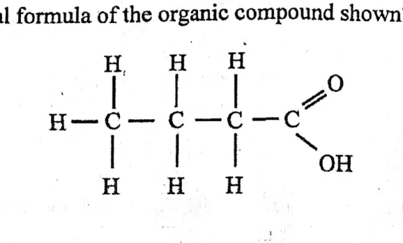 Diagram for Chemistry Paper 1 November 2013 Question 12
