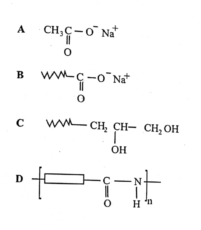 Organic chemistry - ZIMSEC Chemistry past paper diagram