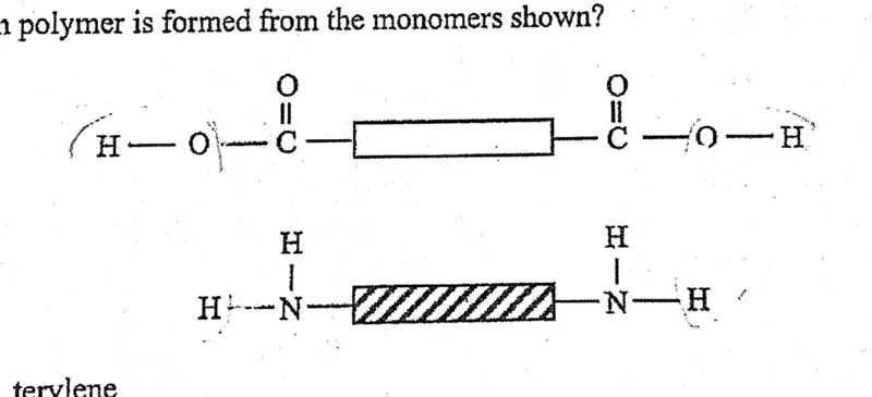 Diagram for Chemistry Paper 1 November 2016 Question 34