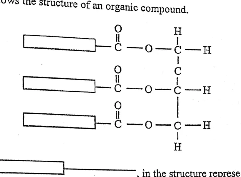 Diagram for Chemistry Paper 1 November 2016 Question 35