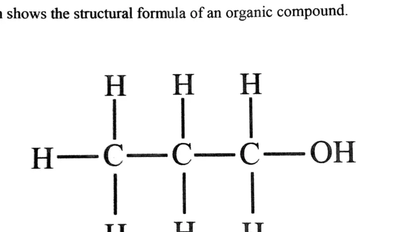 Diagram for Chemistry Paper 1 June 2024 Question 35