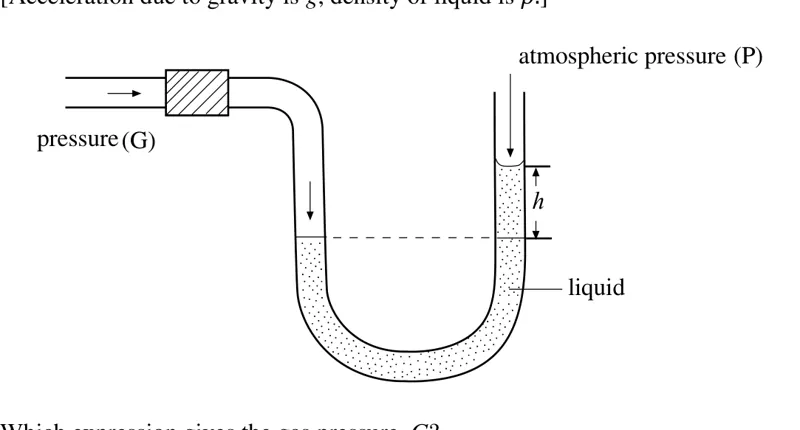 Diagram for Combined Science Paper 1 Specimen 2018 Question 35