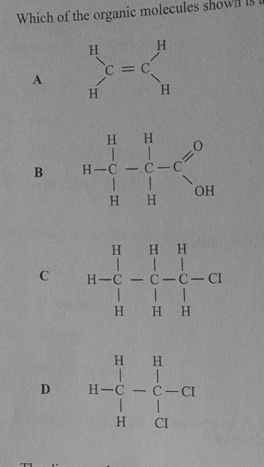 Diagram for Combined Science Paper 1 November 2024 Question 27