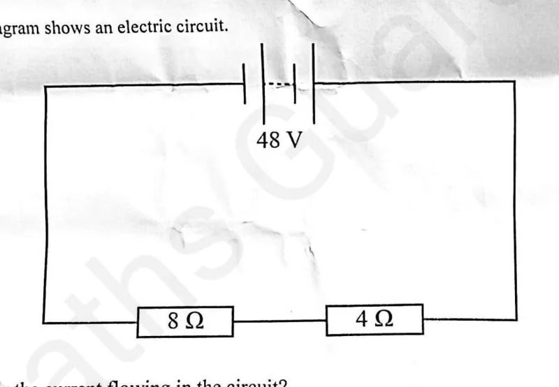 Diagram for Combined Science Paper 1 November 2025 Question 36