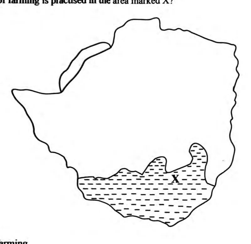 Diagram for Geography Paper 1 June 2023 Question 33