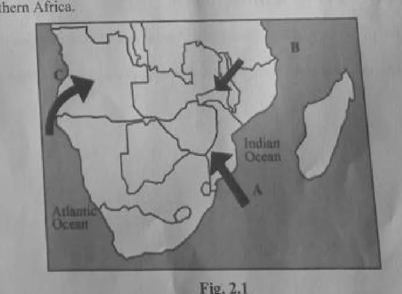 Diagram for Geography Paper 2 June 2024 Question 204