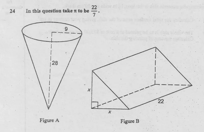Diagram for Mathematics Paper 1 November 2000 Question 2401