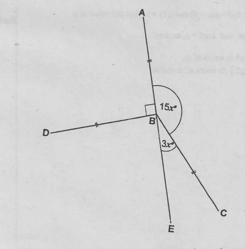 Diagram for Mathematics Paper 1 November 2001 Question 1501