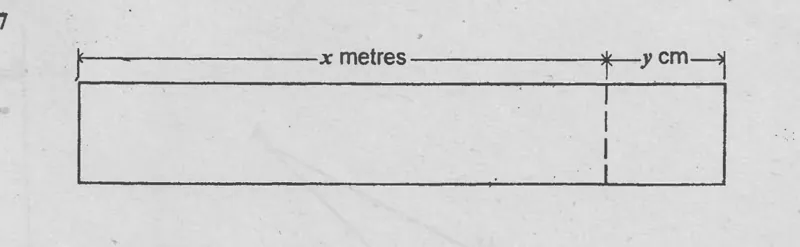 Diagram for Mathematics Paper 1 November 2001 Question 1701