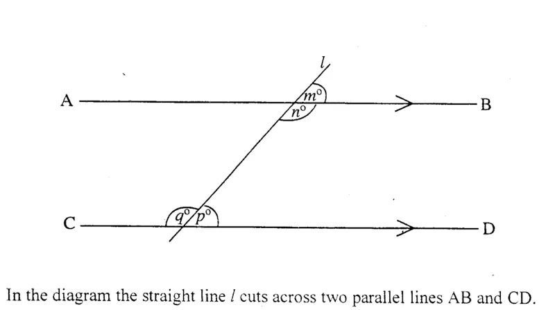 Diagram for Mathematics Paper 1 June 2007 Question 1101