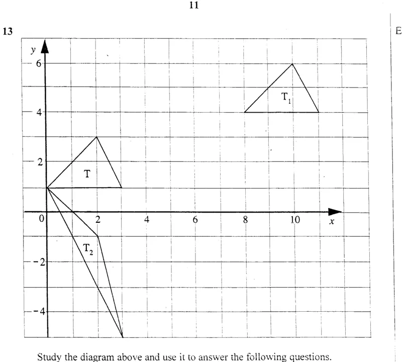 Diagram for Mathematics Paper 1 June 2007 Question 1301