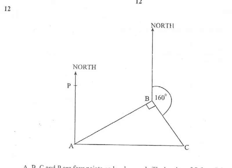 Diagram for Mathematics Paper 1 November 2007 Question 1201