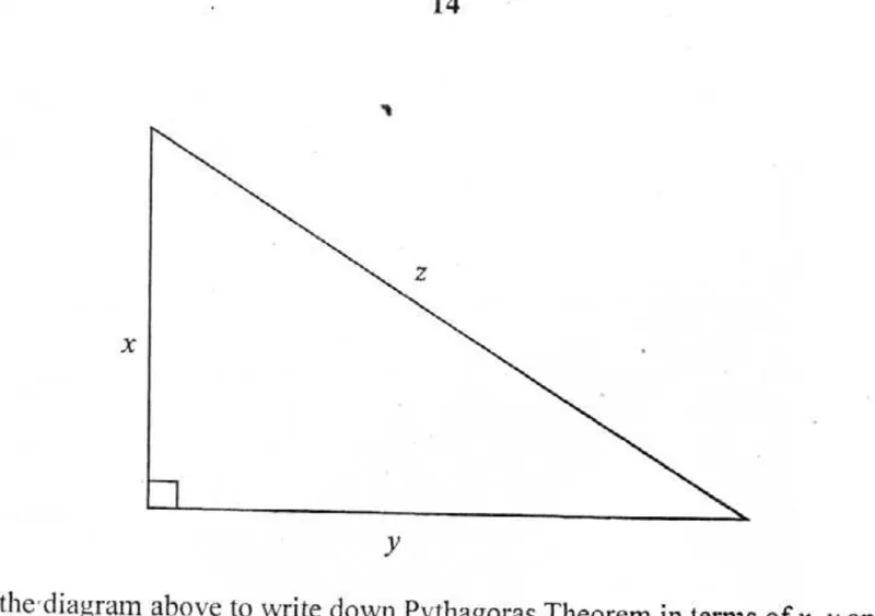 Diagram for Mathematics Paper 1 November 2007 Question 1401