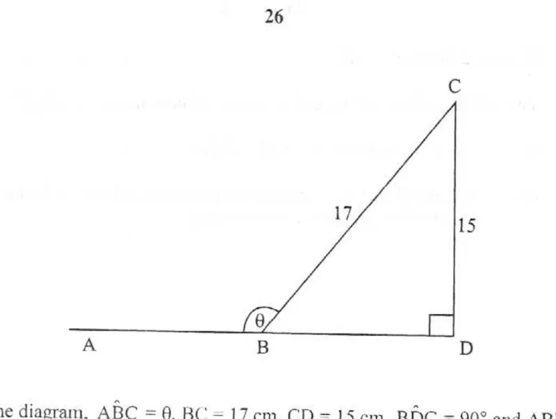 Diagram for Mathematics Paper 1 November 2007 Question 2601