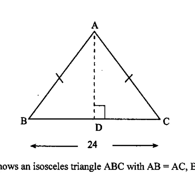 Diagram for Mathematics Paper 1 November 2008 Question 1601