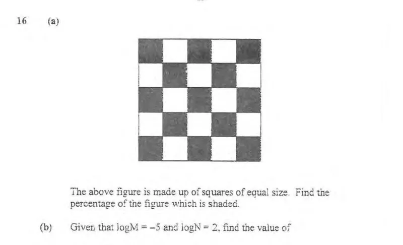 Diagram for Mathematics Paper 1 June 2009 Question 1601