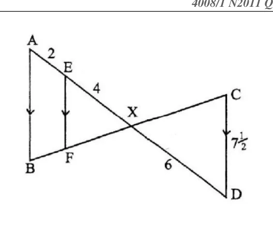 Diagram for Mathematics Paper 1 June 2010 (topical set) Question 2101