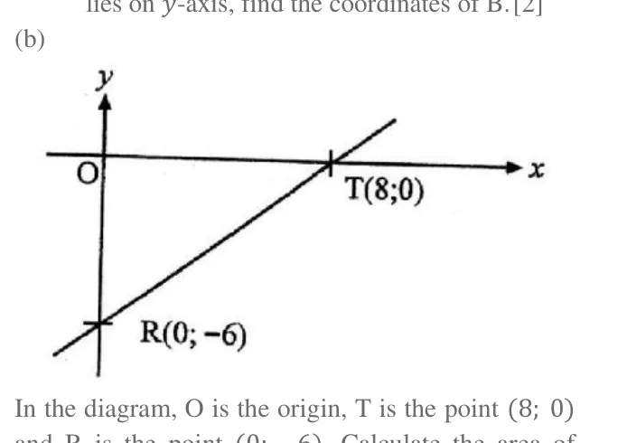 Diagram for Mathematics Paper 1 June 2010 (topical set) Question 23