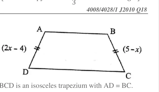 Diagram for Mathematics Paper 1 June 2010 (topical set) Question 25
