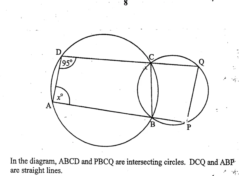 Diagram for Mathematics Paper 1 June 2011 Question 1201