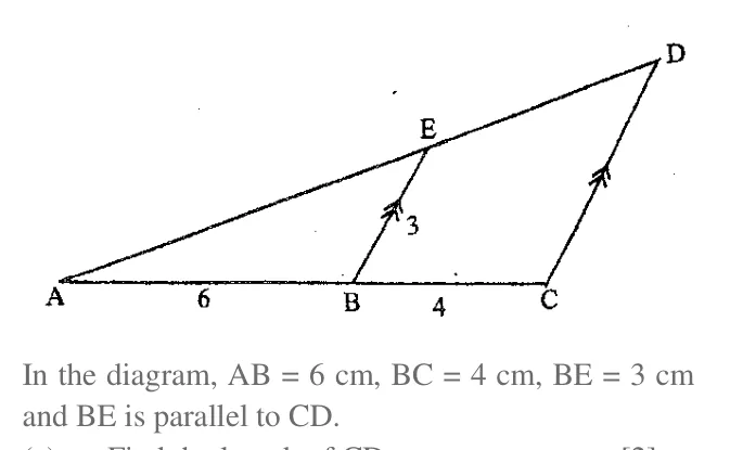 Diagram for Mathematics Paper 1 June 2012 (topical set) Question 2001