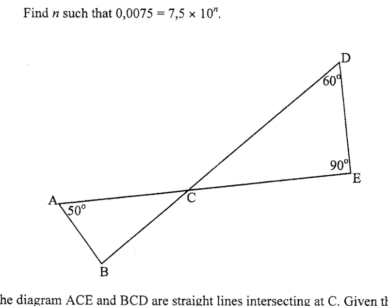 Diagram for Mathematics Paper 1 June 2013 Question 302