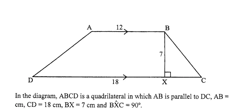 Diagram for Mathematics Paper 1 June 2013 Question 601
