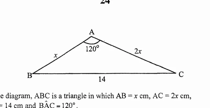 Diagram for Mathematics Paper 1 June 2014 Question 2701