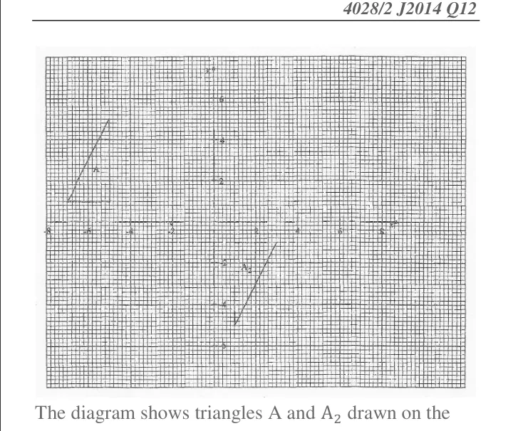 Diagram for Mathematics Paper 1 November 2014 (topical set) Question 2301