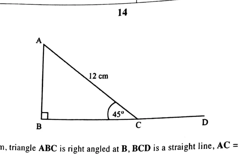 Diagram for Mathematics Paper 1 November 2018 Question 1901