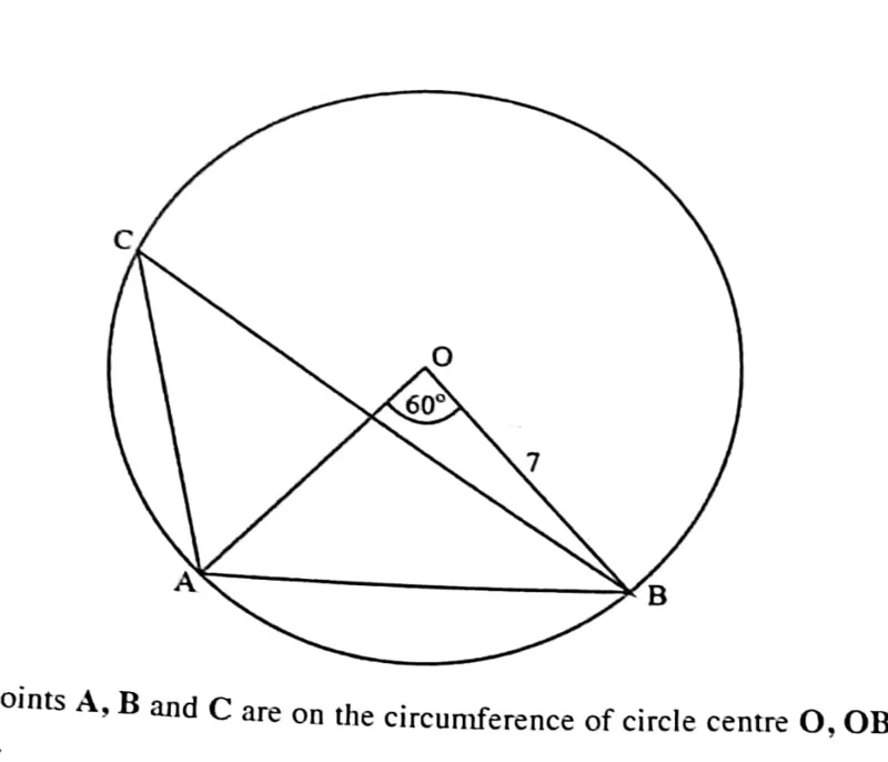 Diagram for Mathematics Paper 1 November 2018 Question 2301