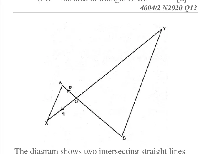 Diagram for Mathematics Paper 1 June 2019 (topical set) Question 23