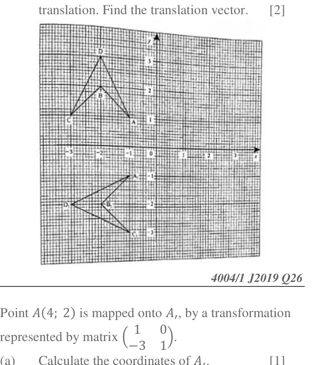 Diagram for Mathematics Paper 1 June 2019 (topical set) Question 2601
