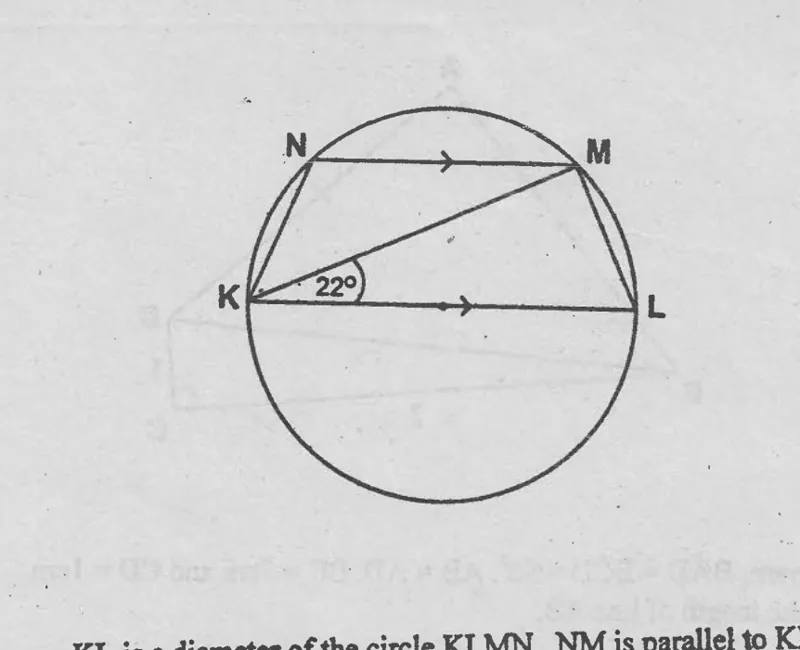 Diagram for Mathematics Paper 2 November 2000 Question 401