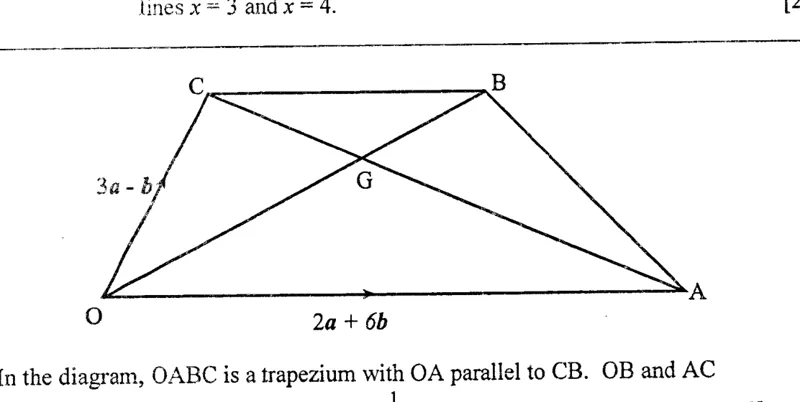 Diagram for Mathematics Paper 2 November 2007 Question 901
