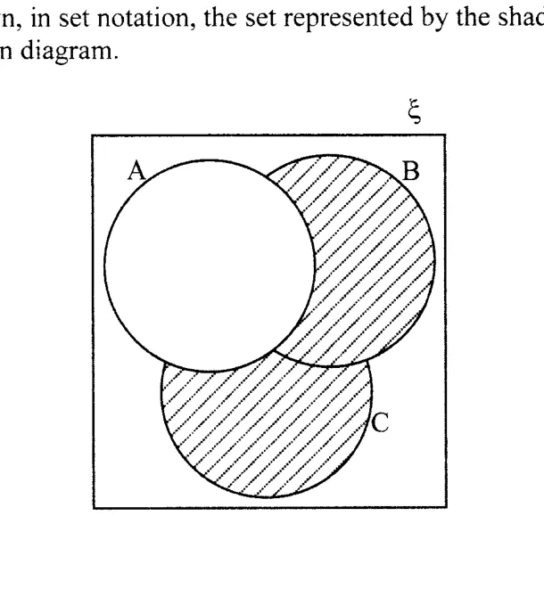 Diagram for Mathematics Paper 2 November 2009 Question 203