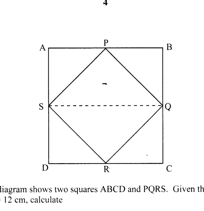 Diagram for Mathematics Paper 2 November 2009 Question 401