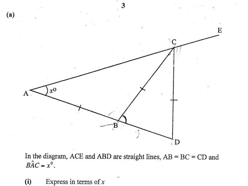 Diagram for Mathematics Paper 2 June 2010 Question 301