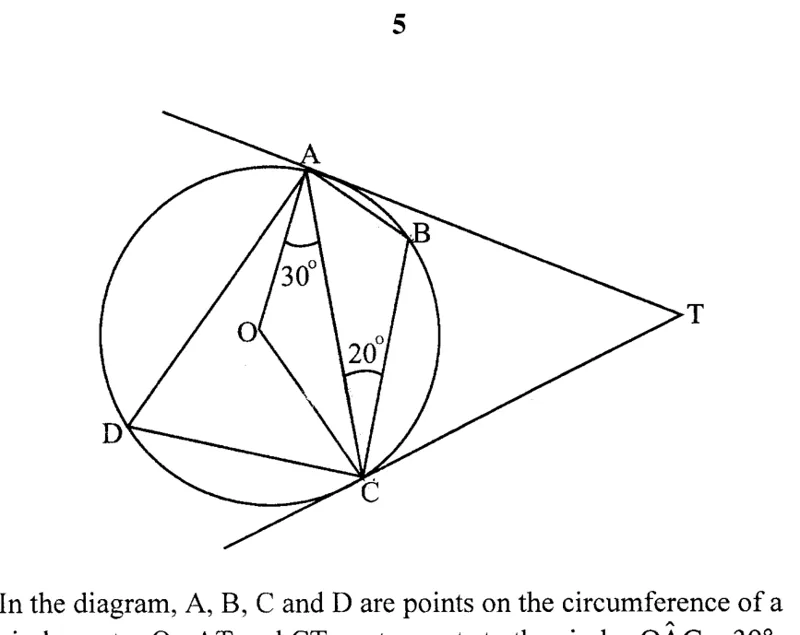 Diagram for Mathematics Paper 2 November 2011 Question 501