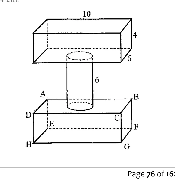 Measures & Mensuration - ZIMSEC Mathematics past paper diagram