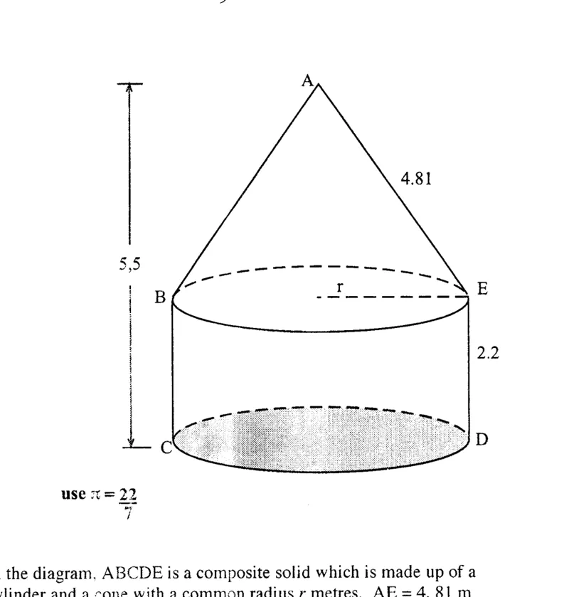 Diagram for Mathematics Paper 2 June 2012 Question 1003