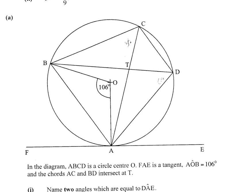 Diagram for Mathematics Paper 2 November 2012 Question 401