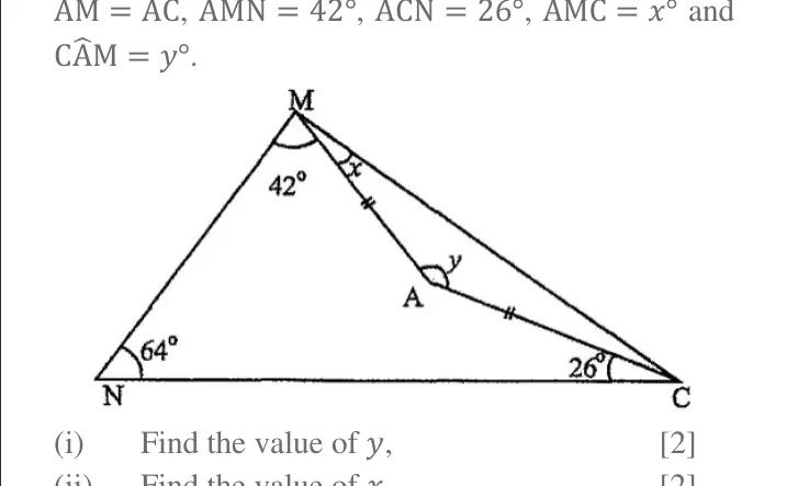 Diagram for Mathematics Paper 2 November 2016 (topical set) Question 301