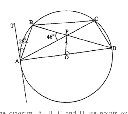 Diagram for Mathematics Paper 2 November 2016 (topical set) Question 40201