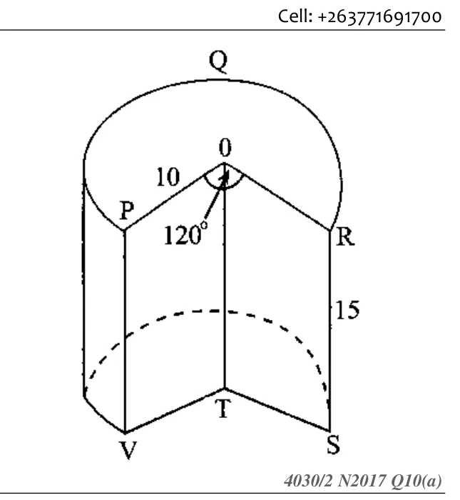 Diagram for Mathematics Paper 2 November 2017 (topical set) Question 1001
