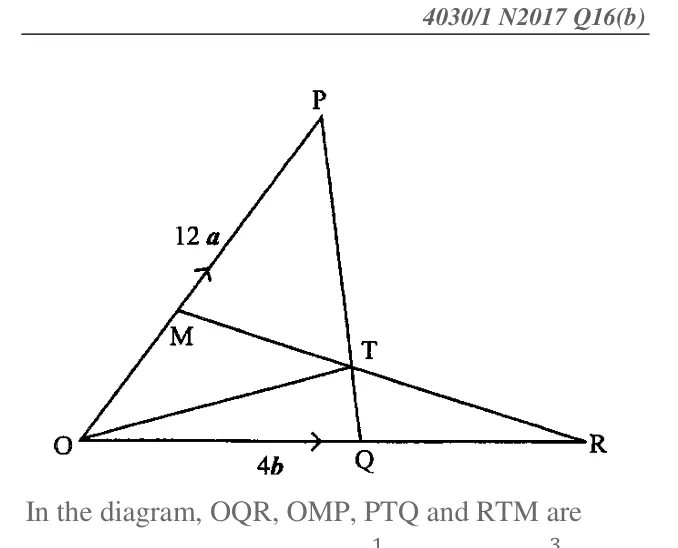 Diagram for Mathematics Paper 2 November 2017 (topical set) Question 12