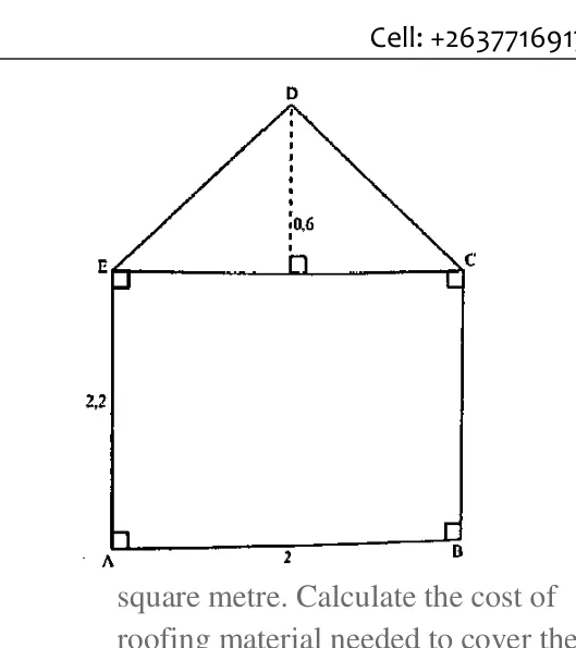 Diagram for Mathematics Paper 2 June 2019 (topical set) Question 11