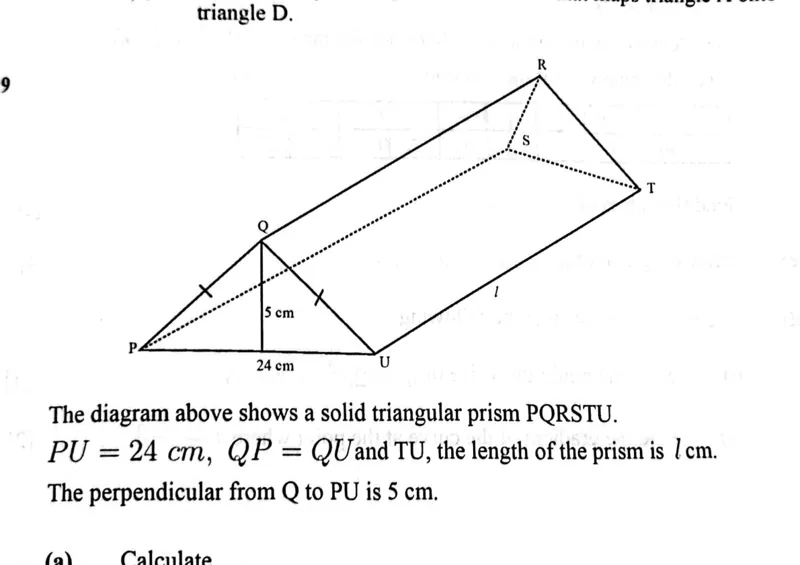 Diagram for Mathematics Paper 2 June 2023 Question 901
